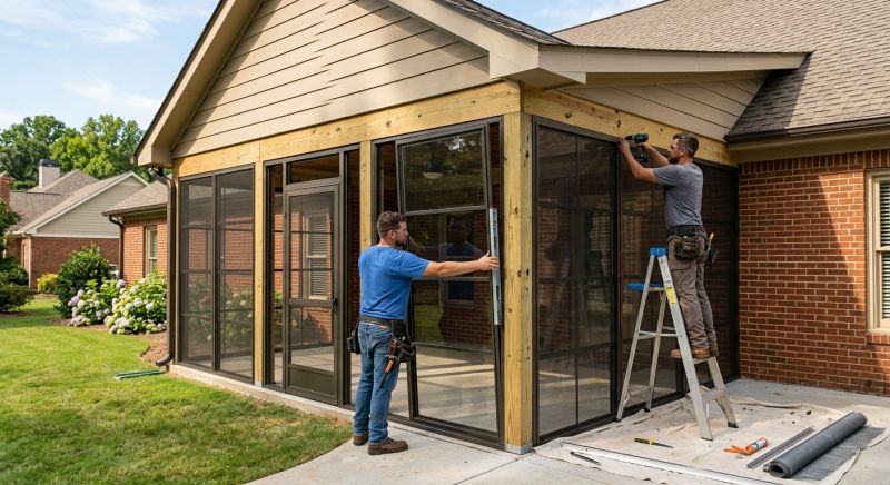 Enclosed Porch Installation in Charlotte, NC