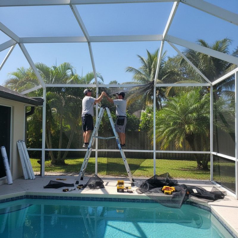 Local Pool Cage Repair pros at work